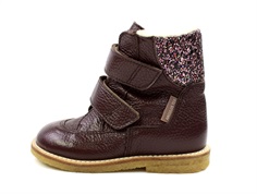 Angulus bordeaux glitter winter boot with TEX